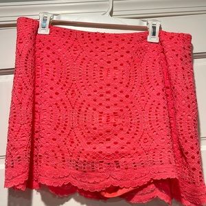 Lilly Pulitzer coral skort size 10